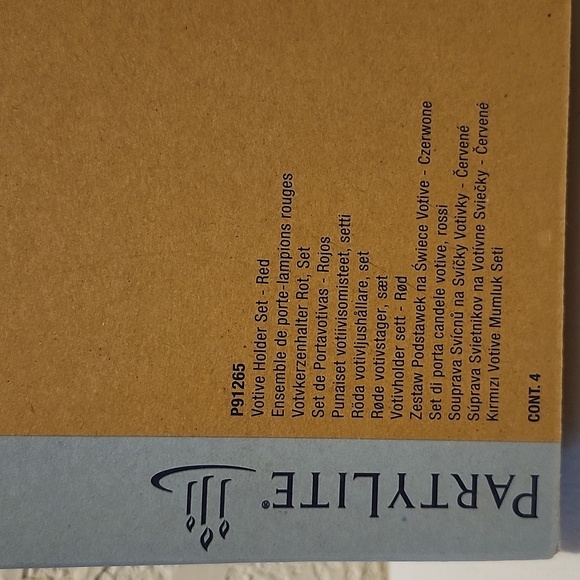 Red Votive Holder Set - Picture 3 of 3